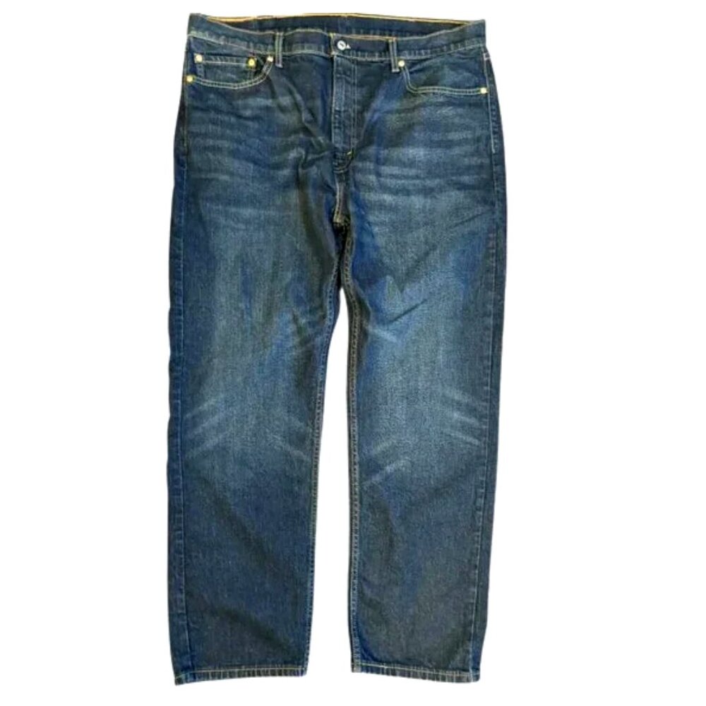 Levi’s 505 Jeans Men’s 40x32 Dark Wash Straight Leg Relaxed Fit Denim EUC